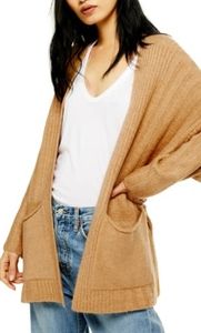 Topshop Long Gold Cardigan.